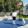 imageGiantex Basketball Hoop Outdoor Indoor 43 FT82 FT Height Adjustable Basketball Goal Court System wFillable Base Backboard ampamp 2 Wheels Portable Basketball Hoop for Kids Backyard Driveway