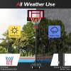 imageGiantex Basketball Hoop Outdoor Indoor 43 FT82 FT Height Adjustable Basketball Goal Court System wFillable Base Backboard ampamp 2 Wheels Portable Basketball Hoop for Kids Backyard Driveway