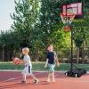 imageGiantex Basketball Hoop Outdoor Indoor 43 FT82 FT Height Adjustable Basketball Goal Court System wFillable Base Backboard ampamp 2 Wheels Portable Basketball Hoop for Kids Backyard Driveway
