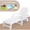 imageGiantex Chaise Lounge Outdoor 6 Adjustable Backrests Lounge Chair Recliner Outdoor Furniture for Patio Poolside Garden Foldable Sun Lounger with Wheels 1 BlackWhite