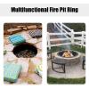 imageGiantex Fire Ring Heavy Duty Thick Solid Steel Fire Pit Liner 36Inch Outer30Inch Inner Diameter DIY Fire Pit Rim Above or InGround for Outdoor Patio Backyard