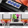 imageGiantex Foldable Basketball Arcade Game 8 Game Options Electronic Double Shot 2 Player w 4 Balls and LED Scoring System Indoor Basketball Game for Kids Adults Black ampamp SilverRedBlack