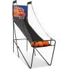 imageGiantex Foldable Electronic Arcade Basketball Game with Electronic Scorer Buzzer 3 Basketballs Pump Indoor Single Shot Basketball Game for Adults Kids