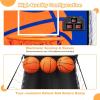 imageGiantex Foldable Electronic Arcade Basketball Game with Electronic Scorer Buzzer 3 Basketballs Pump Indoor Single Shot Basketball Game for Adults Kids