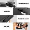 imageGiantex Folding Massage Table Lash Bed 84 Professional Massage Bed 2 Fold with Facial Cradle ampamp Carry Case Spa Facial Tattoo Beds BlackBlack