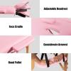imageGiantex Folding Massage Table Lash Bed 84 Professional Massage Bed 2 Fold with Facial Cradle ampamp Carry Case Spa Facial Tattoo Beds BlackPink
