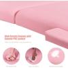 imageGiantex Folding Massage Table Lash Bed 84 Professional Massage Bed 2 Fold with Facial Cradle ampamp Carry Case Spa Facial Tattoo Beds BlackPink