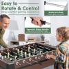 imageGiantex Foosball Table Adult Size  54quot Foosball Table Full Size with 2 Balls Wood Football Table Arcade Soccer Table Game for Kids Adults Game Room Home Office Party