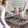 imageGiantex Foosball Table Adult Size  54quot Foosball Table Full Size with 2 Balls Wood Football Table Arcade Soccer Table Game for Kids Adults Game Room Home Office Party