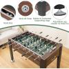 imageGiantex Foosball Table Adult Size  54quot Foosball Table Full Size with 2 Balls Wood Football Table Arcade Soccer Table Game for Kids Adults Game Room Home Office Party