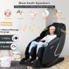 imageGiantex Full Body Massage Chair Electric Recliner Chair with SL Track Air Bag ZeroGravity Heater Foot Roller Bluetooth Shoulder Detector 8 Auto Modes Free Indoor DeliveryBlack