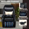 imageGiantex Full Body Massage Chair Zero Gravity SL Track Electric Recliner with Reversible Footrest Back Heater Wheels ampamp Pillow Shoulder Detection Calf Airbag No Installation Free Indoor DeliveryBlack