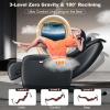 imageGiantex Full Body Massage Chair Zero Gravity SL Track Electric Recliner with Reversible Footrest Back Heater Wheels ampamp Pillow Shoulder Detection Calf Airbag No Installation Free Indoor DeliveryBlack