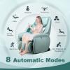 imageGiantex Full Body Massage Chair Zero Gravity SL Track Electric Recliner with Reversible Footrest Back Heater Wheels ampamp Pillow Shoulder Detection Calf Airbag No Installation Free Indoor DeliveryGreen