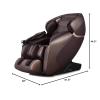 imageGiantex Full Body Massage Chair Zero Gravity Shiatsu Massage Recliner with SL Track Voice Control Heat Foot Roller Thai Yoga Stretch Airbags 12 Auto Modes 5 Manual Modes Free Indoor DeliveryBrown