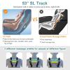 imageGiantex Full Body Massage Chair Zero Gravity Shiatsu Massage Recliner with SL Track Voice Control Heat Foot Roller Thai Yoga Stretch Airbags 12 Auto Modes 5 Manual Modes Free Indoor DeliveryBrownwhite