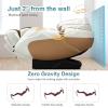 imageGiantex Full Body Massage Chair Zero Gravity Shiatsu Massage Recliner with SL Track Voice Control Heat Foot Roller Thai Yoga Stretch Airbags 12 Auto Modes 5 Manual Modes Free Indoor DeliveryBrownwhite