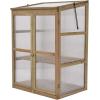 imageGiantex Garden Portable Wooden Cold Frame Greenhouse Raised Flower Planter Protection 300quotX224quotX429quot300X225X43