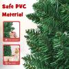 imageGiantex Green Artificial Pencil Christmas Premium Hinged Pine Tree with Solid Metal Legs Perfect for Home Shops and Holiday Decoration 5FT Artificial Pencil Christmas TreeGreen