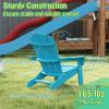 imageGiantex HDPE Kids Adirondack Chair  AllWeather Lawn Toddler Chair with Ergonomic Design Childrens Outdoor Chair for Toddlers Ages 38 Kids Patio Furniture for Deck Garden 1 PinkTurquoise