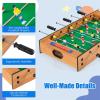 imageGiantex Multi Game Table  2 in 1 Combo Mini Table Top w Soccer Slide Hockey Wood Foosball w Footballs  Perfect for Game Rooms Arcades Bars Parties Family Night