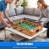 imageGiantex Multi Game Table  2 in 1 Combo Mini Table Top w Soccer Slide Hockey Wood Foosball w Footballs  Perfect for Game Rooms Arcades Bars Parties Family Night