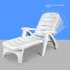 imageGiantex Patio Chaise Lounge Recliner on Wheels Folding Deck Chair with Armrests 5 Adjustable Positions for Poolside Yard Garden Rolling Outdoor Lounger Sunbathing Beach Chair1 GrayWhite