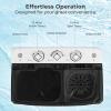 imageGiantex Portable Washing Machine 20lbs Capacity 12lbs Washer and 8lbs Spinner Compact for Apartment RV Gray ampamp White GX20313PEBlackWhite