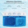 imageGiantex Portable Washing Machine 20lbs Capacity 12lbs Washer and 8lbs Spinner Compact for Apartment RV Gray ampamp White GX20313PEBlueWhite