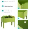 imageGiantex Raised Garden Bed Elevated Planter Metal Plant Box with Legs Standing Garden StandDrainage Holes Vegetables ampamp Flowers Growing Container for Indoor and Outdoor Use 40L x13W x 315H25Lx13Wx18H