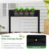 imageGiantex Raised Garden Bed Metal Planter Box with Legs Drain Hole Outdoor Indoor Elevated Garden Box for Vegetable Flower Herb Fruit Standing Raised Beds for Backyard Porch Balcony GreenBlack