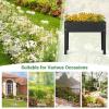 imageGiantex Raised Garden Bed Metal Planter Box with Legs Drain Hole Outdoor Indoor Elevated Garden Box for Vegetable Flower Herb Fruit Standing Raised Beds for Backyard Porch Balcony GreenBlack