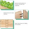 imageGiantex Raised Garden Bed Planter Wooden Elevated Vegetable Planter Kit Box Grow for Patio Deck Balcony Outdoor Gardening Natural