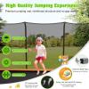 imageGiantex Trampoline 8 FT x 14 FT ASTM Certified Rectangular Trampoline with Enclosure Ladder DoubleSide Galvanized Steel Frame Max Load 440 Lbs Outdoor Recreational Trampolines for Kids AdultsOrange