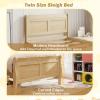 imageGiantex Twin Bed with 2 Storage Drawers Wood Platform Bed with Headboard ampamp Footboard Wooden Slats Support Mattress Foundation Twin Bed Frames for Kids Teens Adults No Box Spring Needed NaturalNatural
