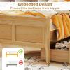 imageGiantex Twin Bed with 2 Storage Drawers Wood Platform Bed with Headboard ampamp Footboard Wooden Slats Support Mattress Foundation Twin Bed Frames for Kids Teens Adults No Box Spring Needed NaturalNatural
