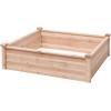 imageGiantex UShaped Raised Garden Bed Wood Raised Garden Planter Box for Vegetables and Flowers Easy Assembly Garden Container for Backyard Patio Balcony 925quot Lx95 Wx11 H40Lx40Wx12H