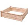 imageGiantex UShaped Raised Garden Bed Wood Raised Garden Planter Box for Vegetables and Flowers Easy Assembly Garden Container for Backyard Patio Balcony 925quot Lx95 Wx11 H40Lx40Wx12H