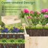 imageGiantex UShaped Raised Garden Bed Wood Raised Garden Planter Box for Vegetables and Flowers Easy Assembly Garden Container for Backyard Patio Balcony 925quot Lx95 Wx11 H43Lx35Wx145H