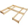 imageGiantex UShaped Raised Garden Bed Wood Raised Garden Planter Box for Vegetables and Flowers Easy Assembly Garden Container for Backyard Patio Balcony 925quot Lx95 Wx11 H925Lx95Wx11H