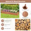 imageGiantex Wood Raised Garden Bed 46quotx24quotx16quot Rectangular Planter Box wDrainage Holes for Growing Vegetables Flowers Herbs Fruits Easy Assembly Outdoor Planting Bed for Backyard Garden LawnBrown