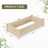 imageGiantex Wooden Raised Garden Bed Rectangular Planter Box for Vegetables Fruits Flowers Herbs 48quot Lx24 Wx10 H Outdoor Elevated Planting Bed for Garden Backyard Lawn Patio48x24x10