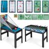 imageGiantex 14in1 Multi Game Table Combination Game Tables with Foosball Hockey Basketball Ping Pong Pool Chess Bowling Checkers Shuffleboard Combo Game Table Set for Adults Kids