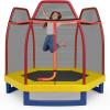imageGiantex 7 Ft Trampoline for Kids Heavy Duty Steel Frame Small Mini Toddler Trampoline Great Gifts for Boys Girls Outdoor Indoor Kids Trampoline with Net for Age 38RedYellowBlue