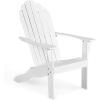 imageGiantex Adirondack Chair Acacia Wood Outdoor Chairs with 350 lbs Weight Capacity Weather Resistant Lounge Armchair for Yard Patio Garden Poolside Balcony Deck Fire Pit Chairs GrayWhite