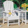 imageGiantex Adirondack Chair Kids HDPE Patio Lawn Chair with Ergonomic Backrest for Deck Porch Backyard Poolside Indoor Weather Resistance Toddler Outdoor Chair 4 TurquoiseWhite