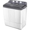imageGiantex Portable Washing Machine 20lbs Capacity 12lbs Washer and 8lbs Spinner Compact for Apartment RV Gray ampamp White GX20313PEGray  White