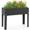 imageGiantex Raised Garden Bed Metal Planter Box with Legs Drain Hole Outdoor Indoor Elevated Garden Box for Vegetable Flower Herb Fruit Standing Raised Beds for Backyard Porch Balcony GreenBlack