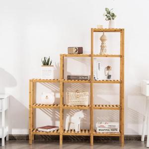 imageGiantex 11 Tiers Bamboo Plant Stand for Indoor Plants Multiple Plant Shelf Flower Pots Holder Storage Organizer Rack Outdoor Plant Display Rack for Living Room Patio Balcony Garden 11Tier12Tier