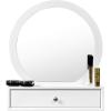 imageCHARMAID 2in1 Vanity Mirror with 2 Removable Drawers Vanity Mirror Wall Mount or Placed on Table Top Floating Vanity Shelf with Drawers Bathroom Vanity Over Sink Modern Bathroom VanityNo Light